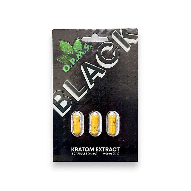 OPMS Black Kratom Extract Capsules