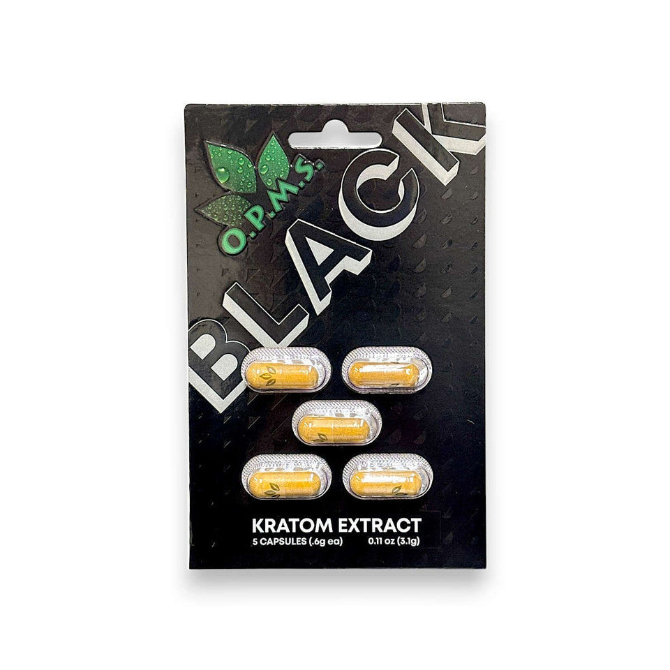 OPMS Black Kratom Extract Capsules