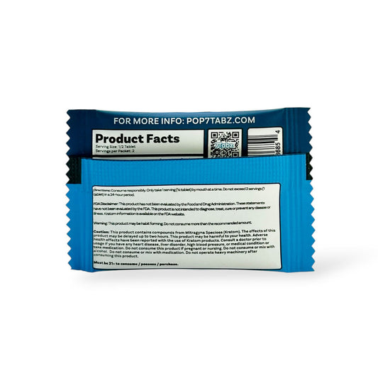7Tabz 7-Hydroxymitragynine Kratom Extract Tablets Blue Razz 15mg