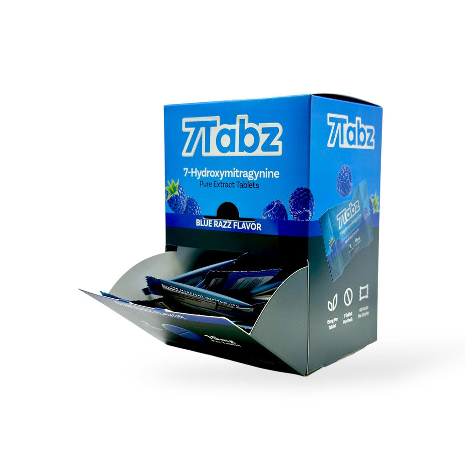 7Tabz 7-Hydroxymitragynine Kratom Extract Tablets Blue Razz 15mg
