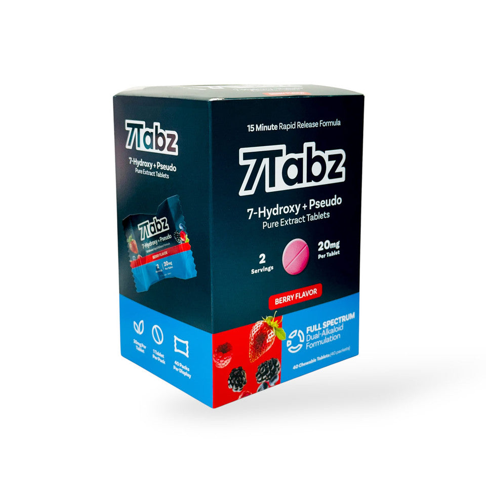 7Tabz 7-hydroxymitragynine + Pseudo Pure Extract Tablets Berry 20mg