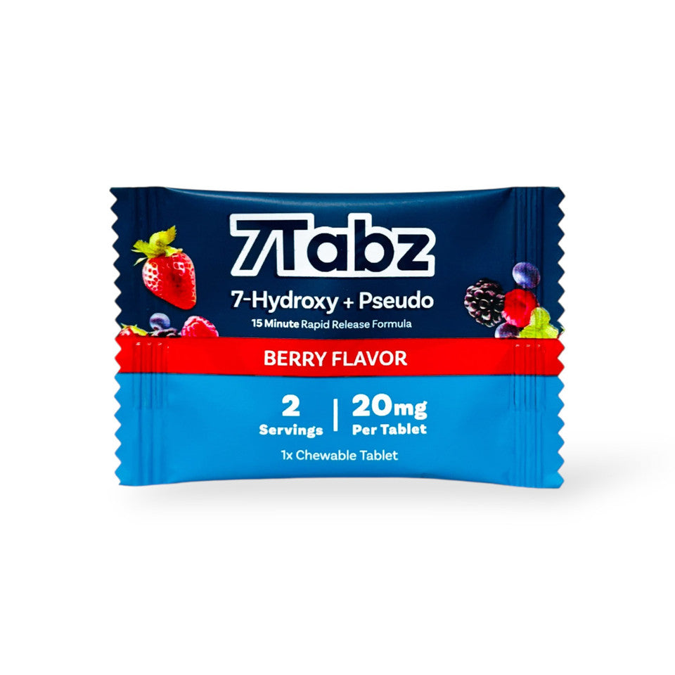 7Tabz 7-hydroxymitragynine + Pseudo Pure Extract Tablets Berry 20mg