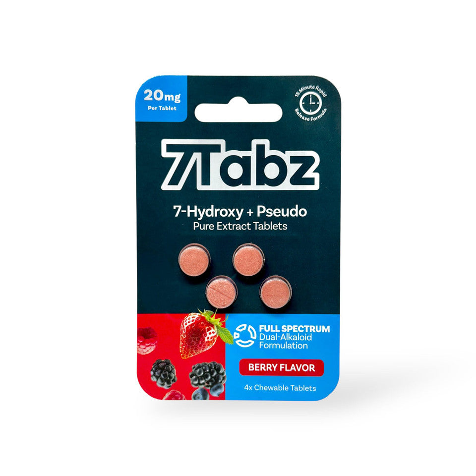 7Tabz 7-hydroxymitragynine + Pseudo Pure Extract Tablets Berry 20mg