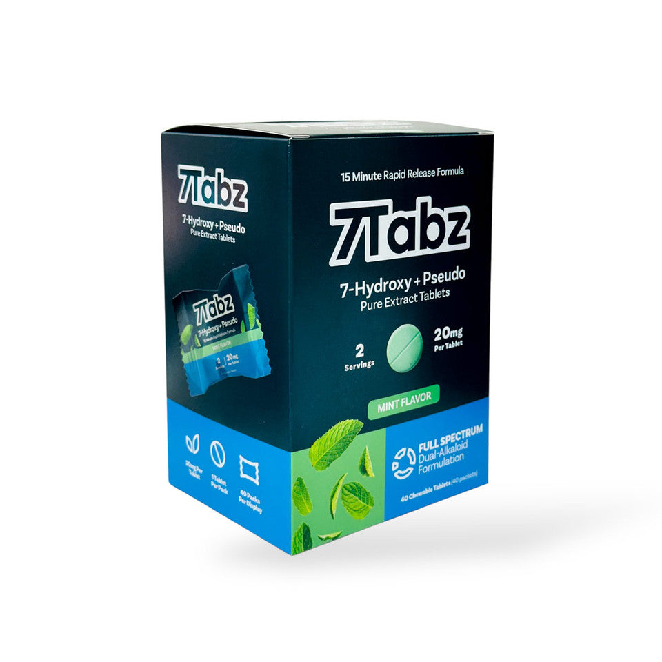 7Tabz 7-hydroxymitragynine + Pseudo Pure Extract Tablets Mint 20mg