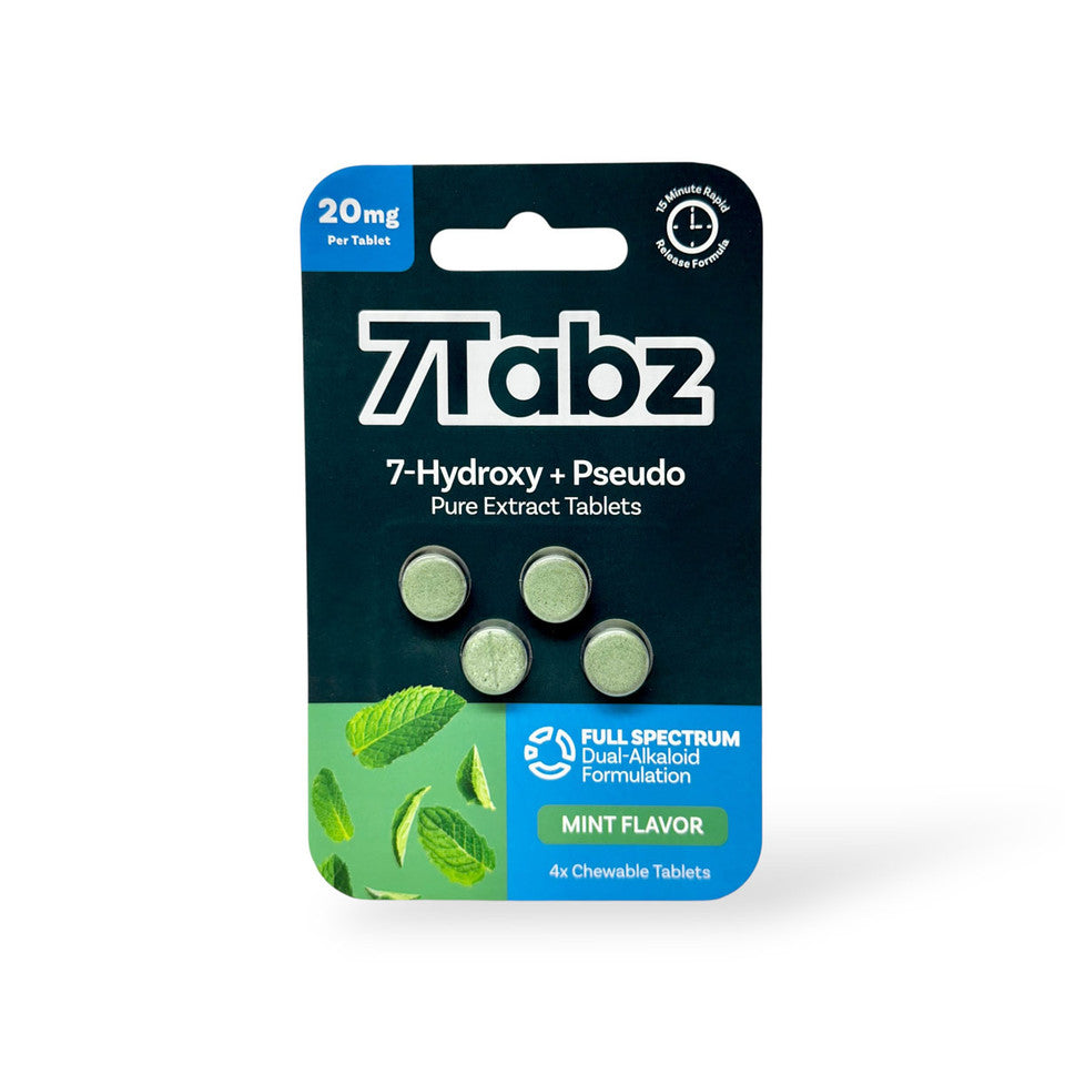 7Tabz 7-hydroxymitragynine + Pseudo Pure Extract Tablets Mint 20mg