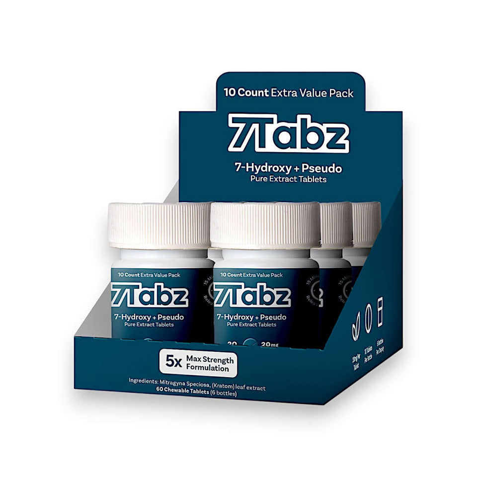 7Tabz 7-hydroxymitragynine + Pseudo Pure Extract Tablets Unflavored 20mg