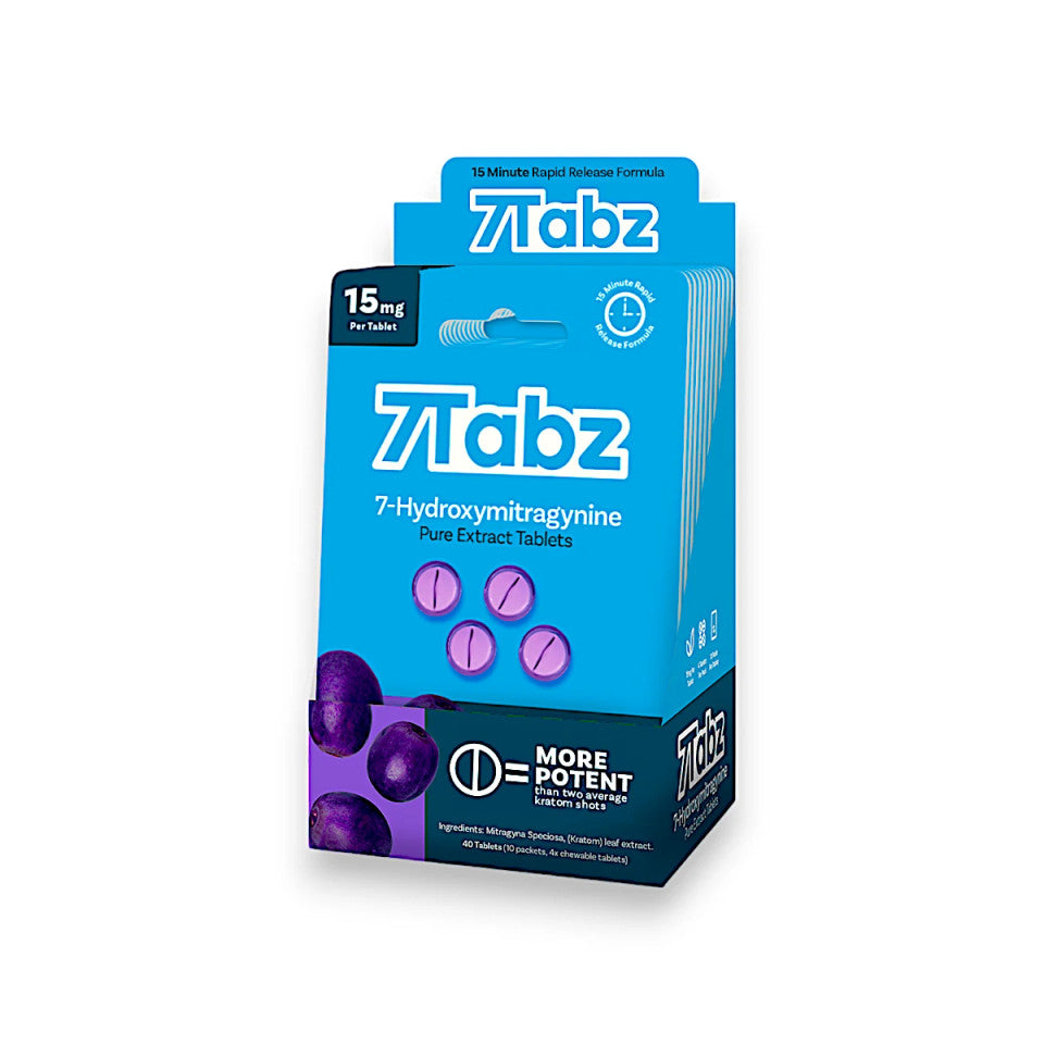 7Tabz 7-Hydroxymitragynine Kratom Extract Tablets Grape 15mg