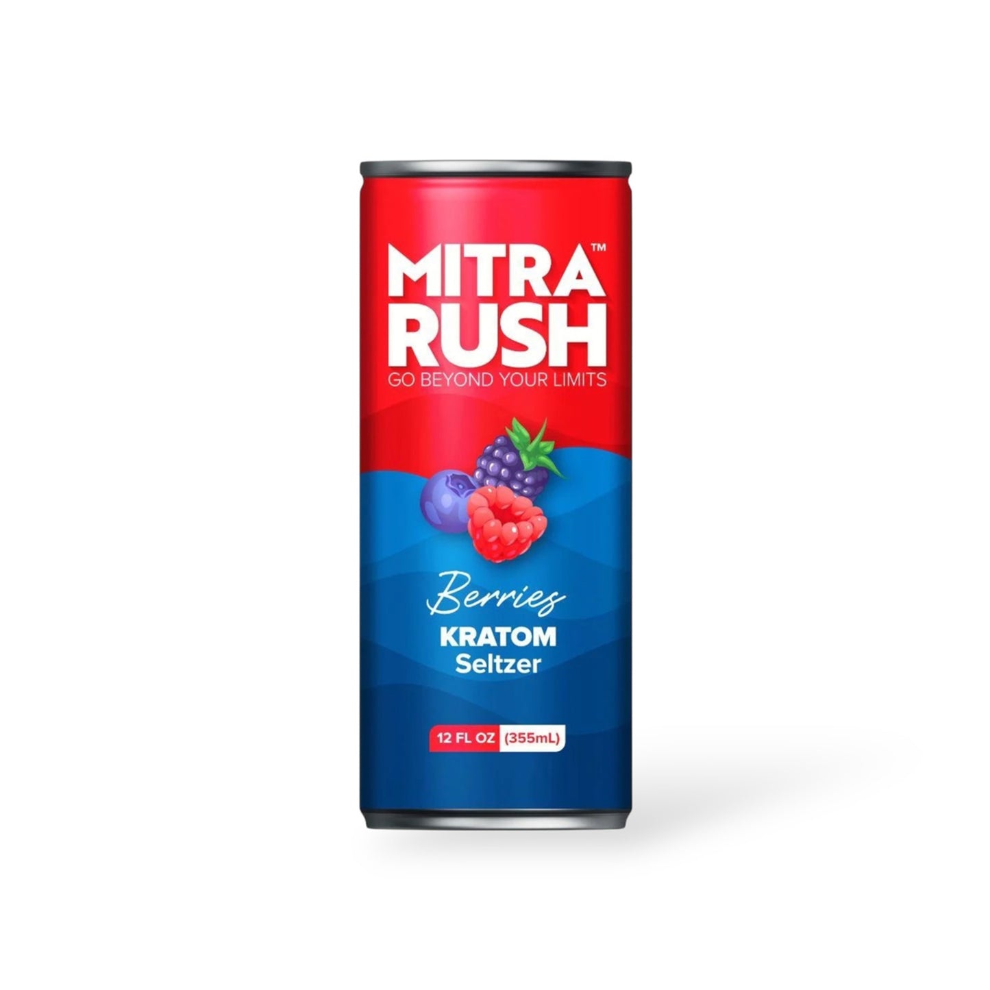 Choice Botanicals Mitra Rush Kratom Seltzer Berries 12oz