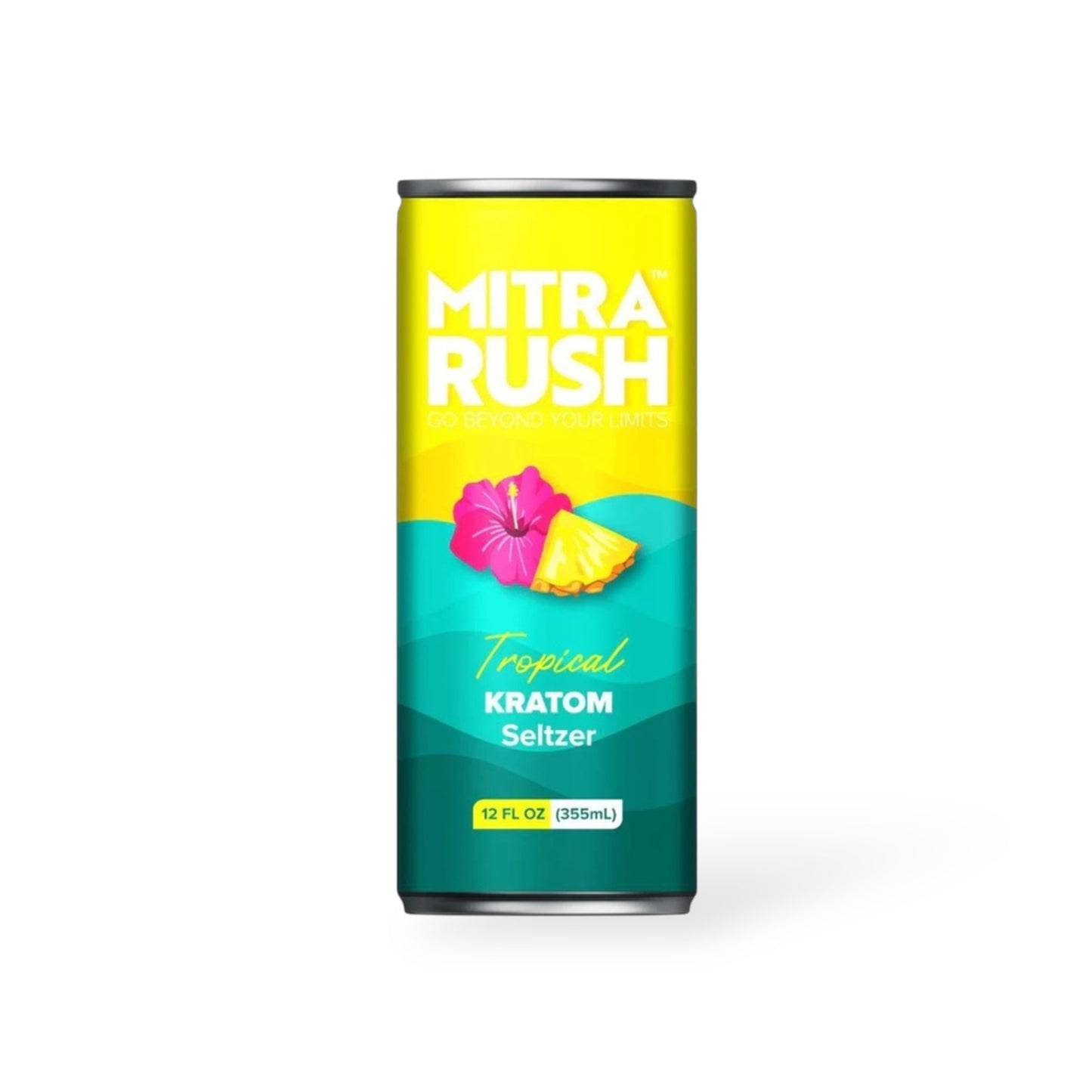 Choice Botanicals Mitra Rush Kratom Seltzer Tropical 12oz