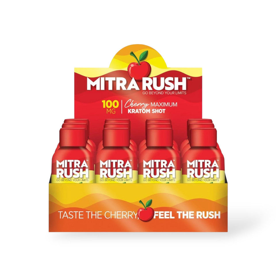 Choice Botanicals Mitra Rush Kratom Shot Cherry 100mg 2oz