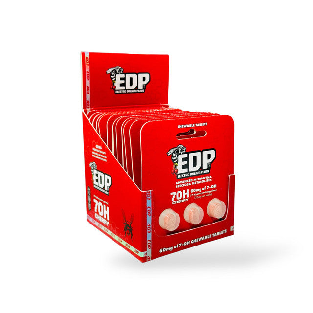 EDP 7OH 7-hydroxymitragynine Kratom Extract Tablets Cherry 20mg Per Tablet
