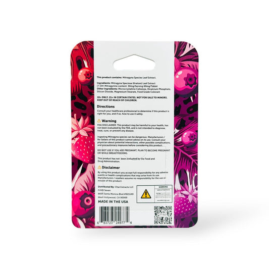 Buy FVKD Seven 7-Hydroxy Tablets Very Berry 60mg USA