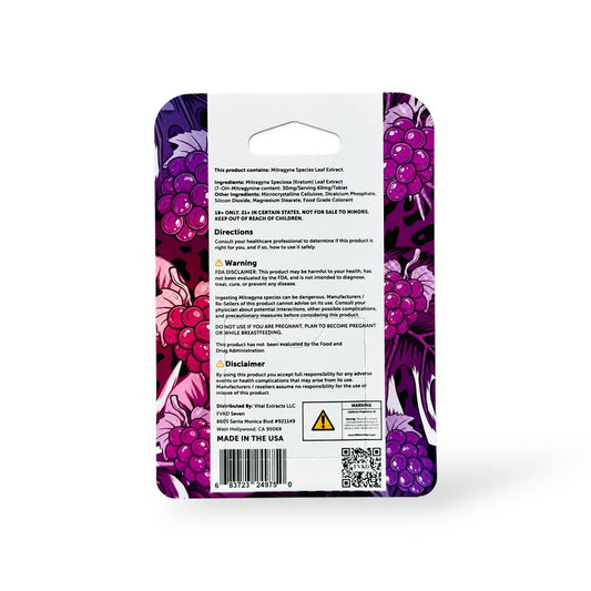 Buy FVKD Seven 7-Hydroxy Tablets Grape 60mg USA