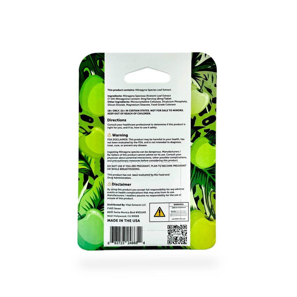 FVKD Seven Pseudoindoxyl Tablets Candy Apple 18mg 4ct