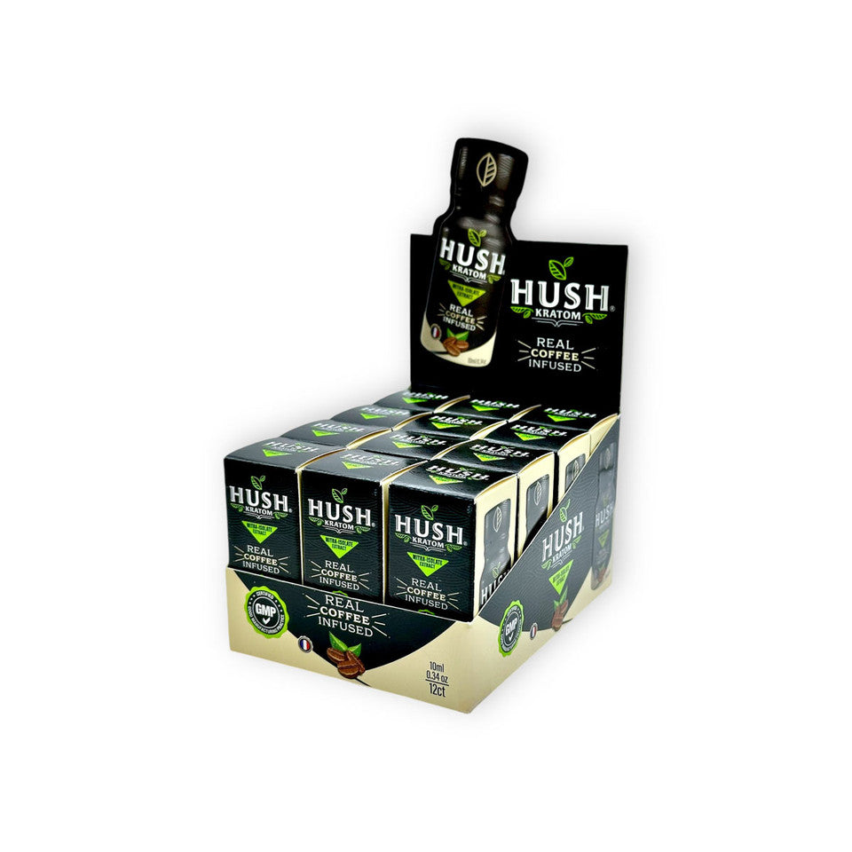 Buy Hush Kratom Extract Shot Coffee Infused 10mL in USA