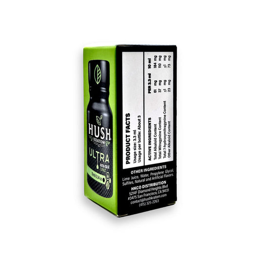 Buy Hush Kratom Ultra Shot Extract 10mL in USA