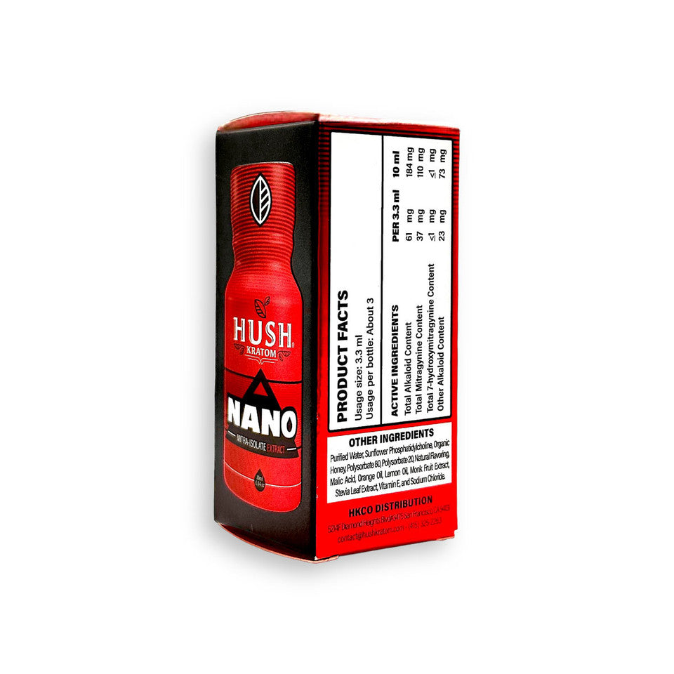 Buy Hush Kratom Nano Extract Shot 10mL in USA
