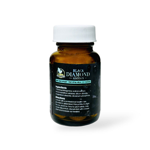 Kratom Kulture 7- Hydroxymitragynine Black Diamond Edition Tablets 81mg