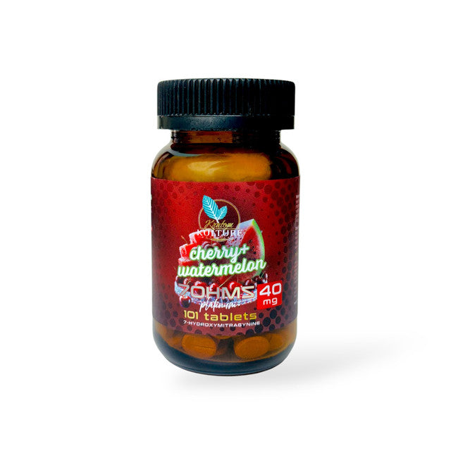 Kratom Kulture 7OHMZ Platinum Tablets Cherry + Watermelon 40mg