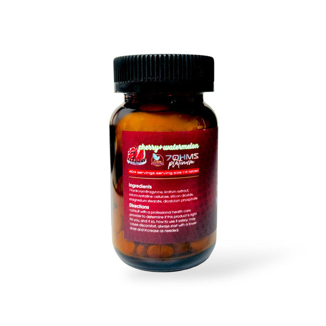 Kratom Kulture 7OHMZ Platinum Tablets Cherry + Watermelon 40mg