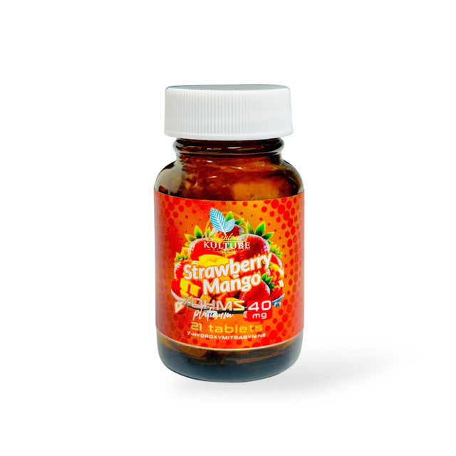 Kratom Kulture 7OHMZ Platinum Tablets Strawberry Mango 40mg