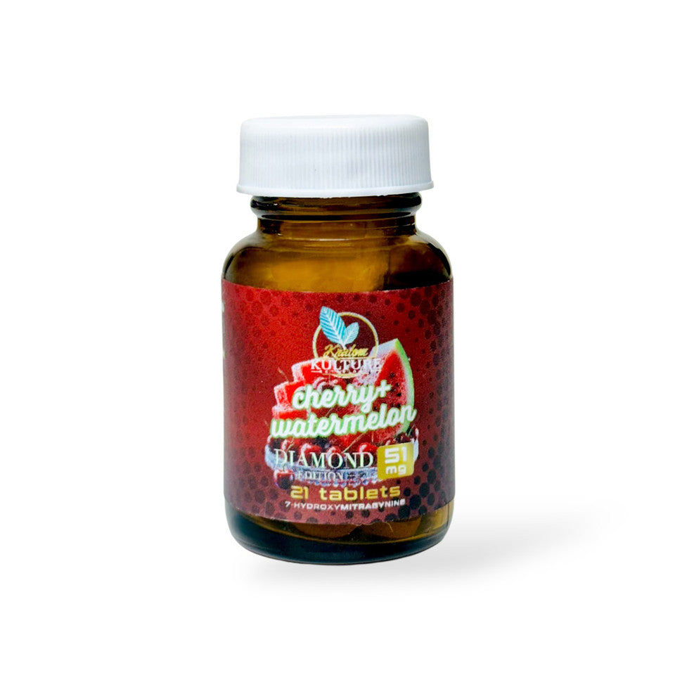 Kratom Kulture 7OHMZ Diamond Edition Tablets Cherry + Watermelon 51mg