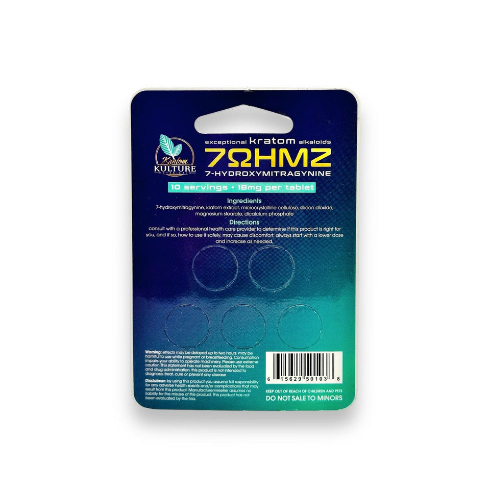 Kratom Kulture 7ohmz Tablets 18mg