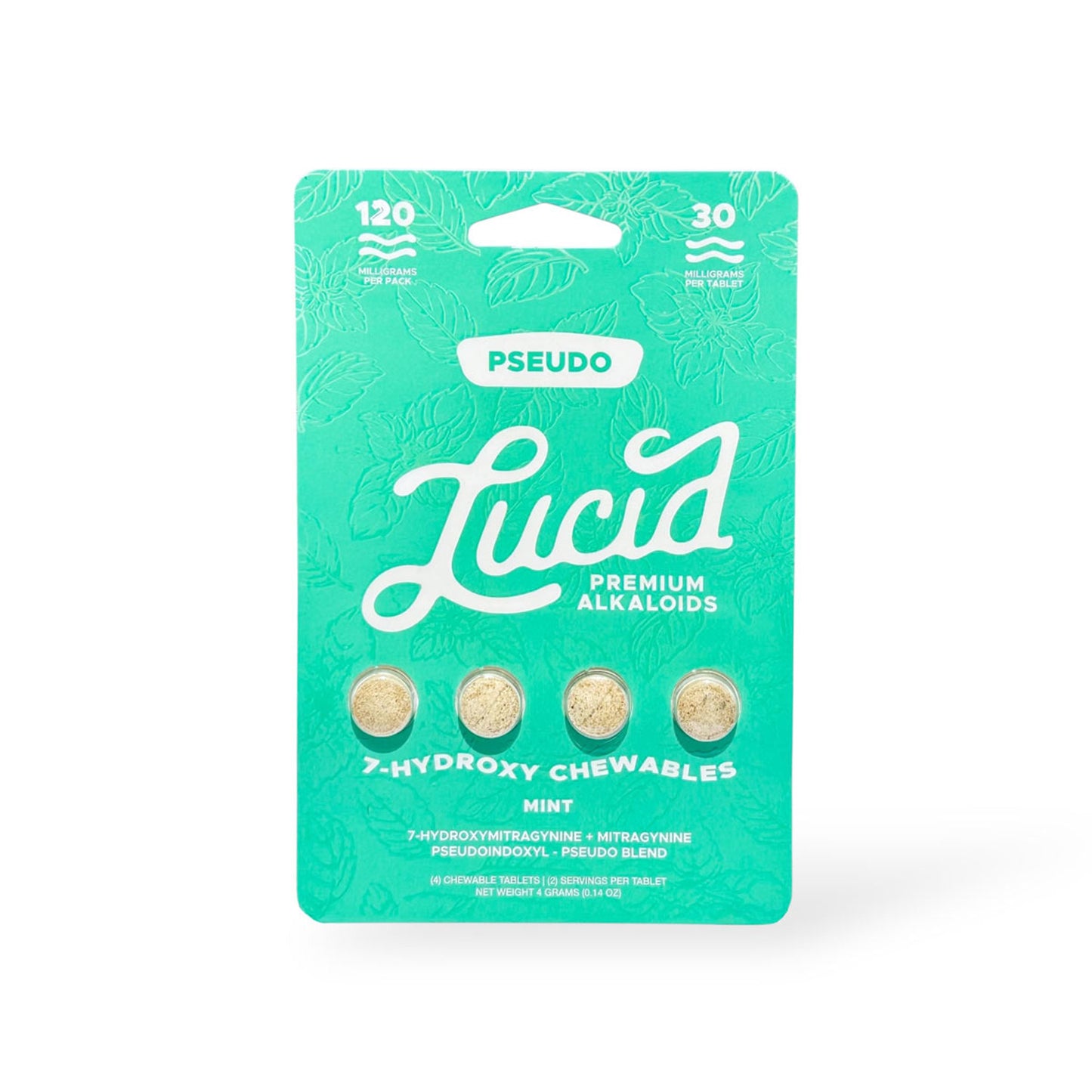 Lucid Pseudo 7-OH Chewables Tablets Mint 30mg Per Tablet