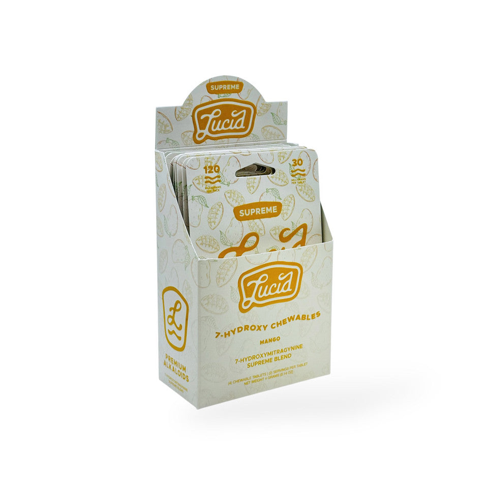 Lucid Supreme 7-OH Chewables Tablets Mango 30mg Per Tablet