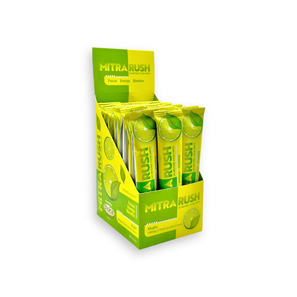 MitraRush Kratom Extract Powder Energy Drink Mojito