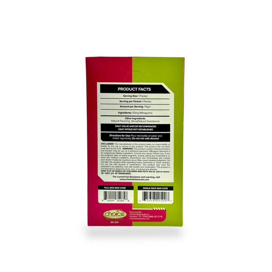 MitraRush Kratom Extract Powder Energy Drink Strawberry Kiwi