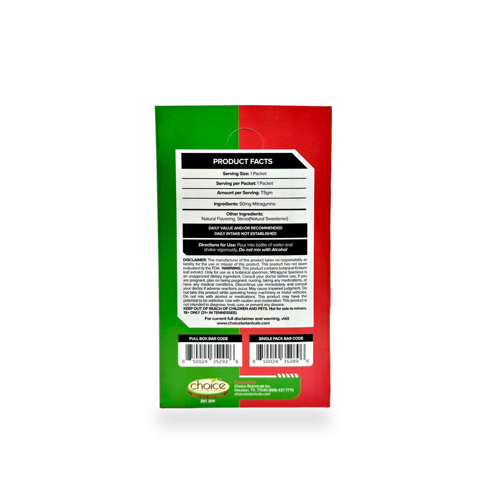 MitraRush Kratom Extract Powder Energy Drink Watermelon