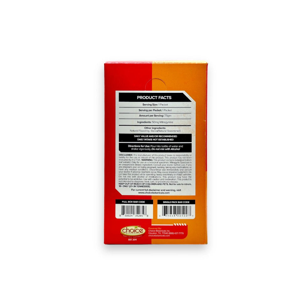 MitraRush Kratom Extract Powder Energy Drink Tropical Punch