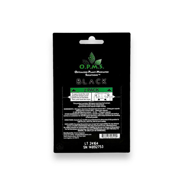 OPMS Black Kratom Extract Capsules