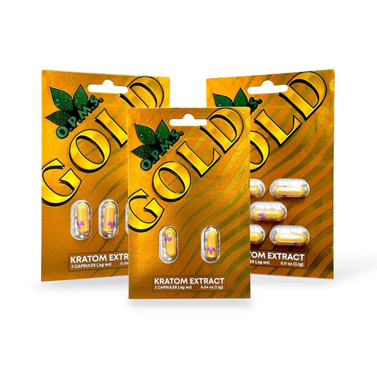 Buy OPMS Gold Kratom Extract Capsules Online In USA
