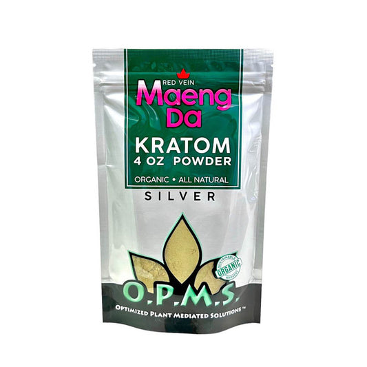 Buy OPMS Silver Maeng Da Red Vein Kratom Powder USA