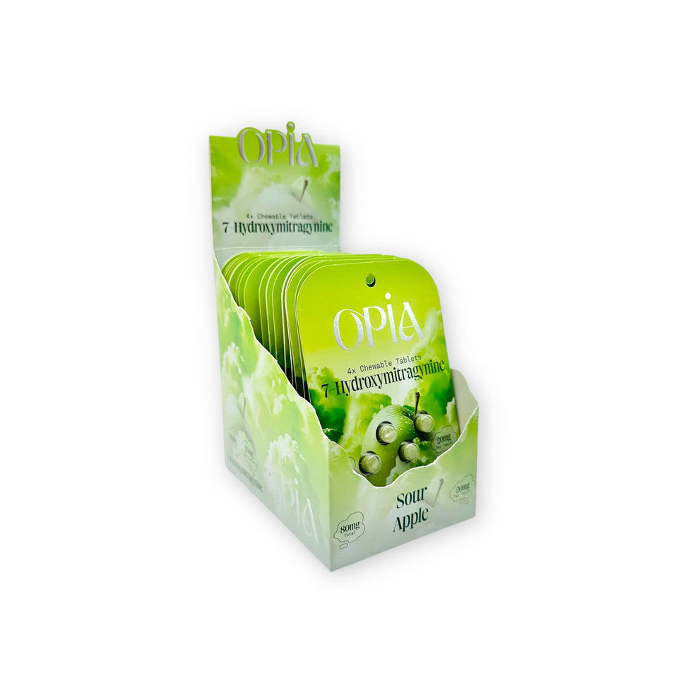 Opia 7 Hydroxymitragynine Chewable Tablets Sour Apple 80mg