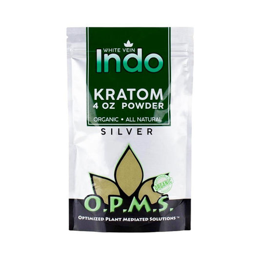 Buy OPMS Silver White Vein Indo Kratom Powder In USA