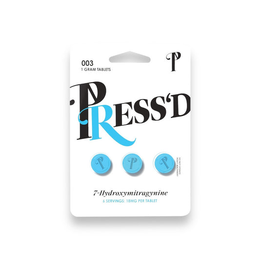 Press'D Kratom 7 Hydroxymitragynine Tablets 18mg