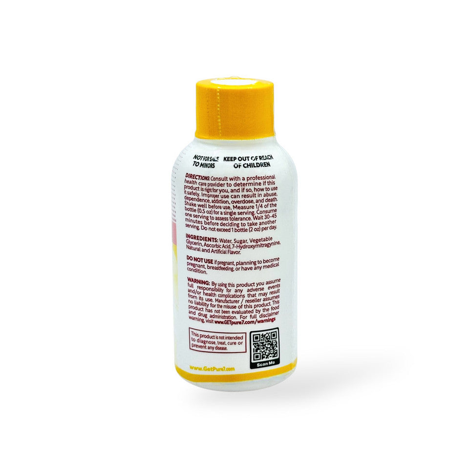Pure7 7 Hydroxymitragynine Shot Strawberry Lemonade 40mg