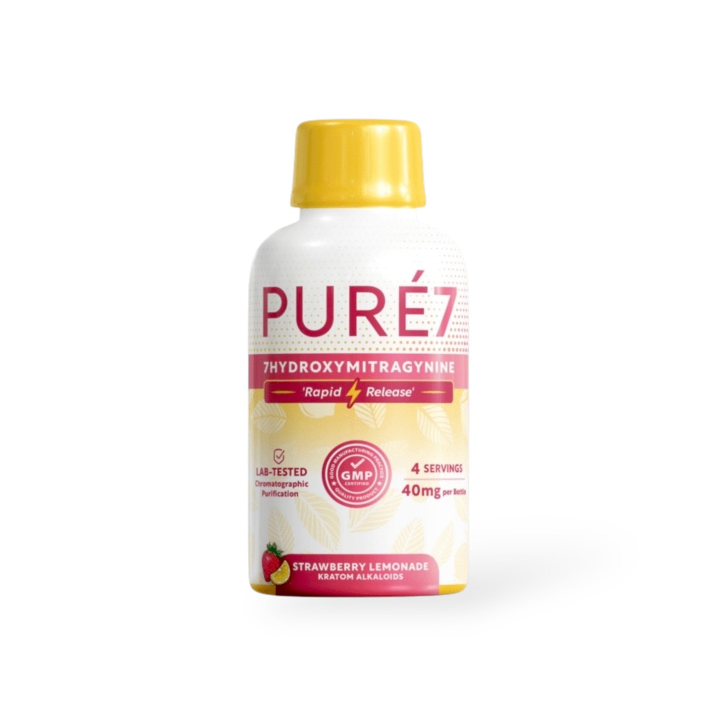 Pure7 7 Hydroxymitragynine Shot Strawberry Lemonade 40mg