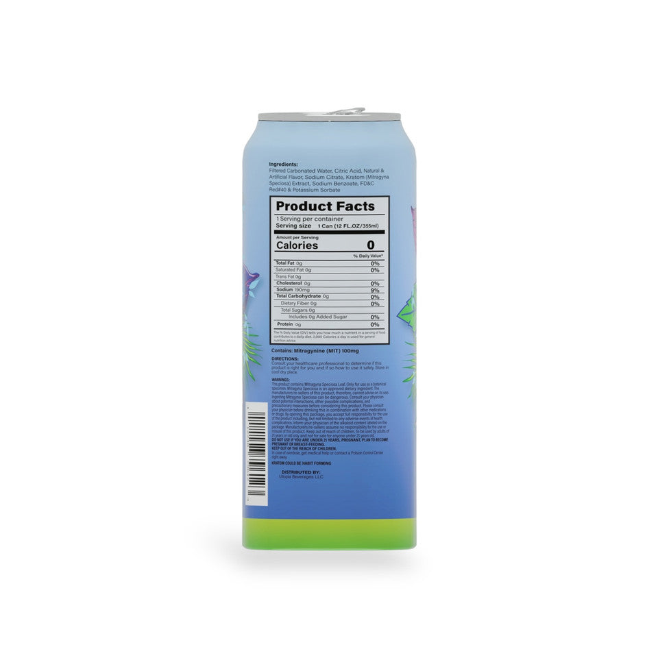 Rapture Kratom Seltzer Blueberry 100mg