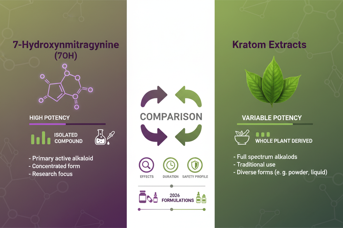 7OH vs Kratom Extracts: What’s the Difference in 2026?