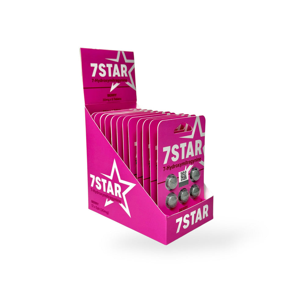 7 Star 7-Hydroxymitragynine Extract Tablets Berry 30mg per Tablet