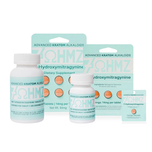 7OHMZ Kratom 7-hydroxymitragynine Extract Tablets 14mg