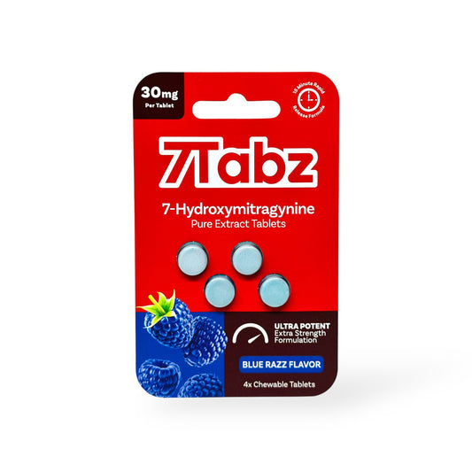 7Tabz 7-Hydroxymitragynine Extra Strength Kratom Tablets Blue Razz 30mg