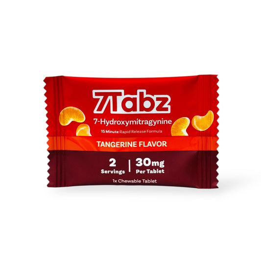 7Tabz 7-Hydroxymitragynine Extra Strength Kratom Tablets Tangerine 30mg