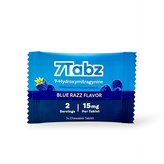 7Tabz 7-Hydroxymitragynine Kratom Extract Tablets Blue Razz 15mg