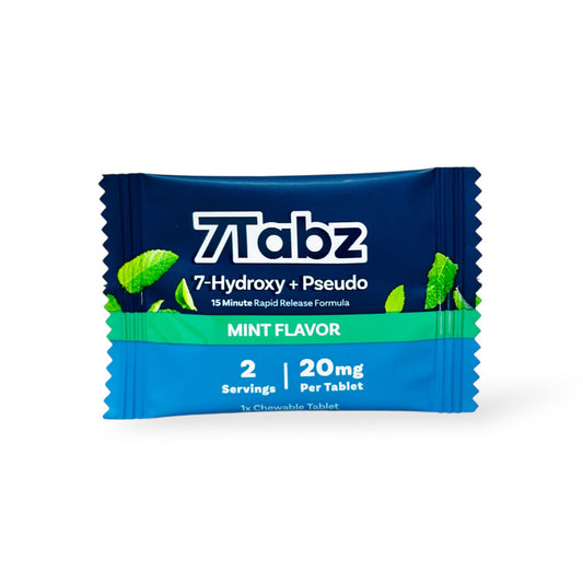 7Tabz 7-hydroxymitragynine + Pseudo Pure Extract Tablets Mint 20mg