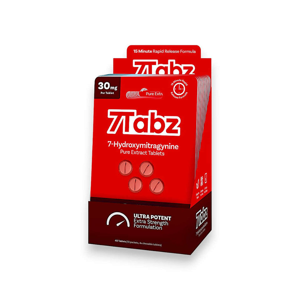 7Tabz 7-Hydroxymitragynine Extra Strength Kratom Tablets Unflavored 30mg
